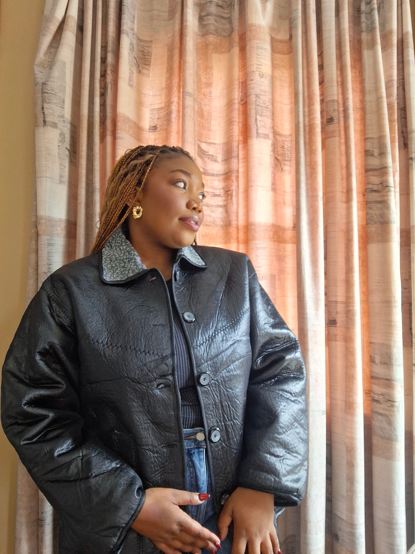 Leather Fur Jacket