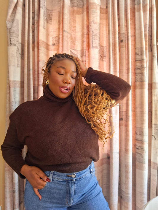 Brown Thick Poloneck